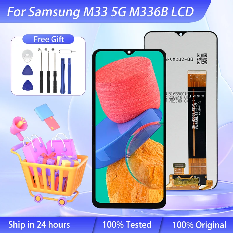 

Wholesale 6.6 Inch M33 5G Display For Samsung Galaxy M336B Lcd Touch Screen Panel Digitizer M336B/DS Assembly With Tools