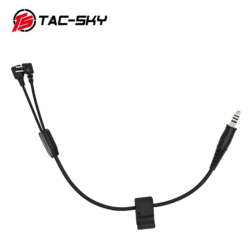 TAC-SKY Tactical Headset  Y-line kit Equipped With U94 PTT Adapter And Comtac Headset Microphone Suitable For Comtac Headset