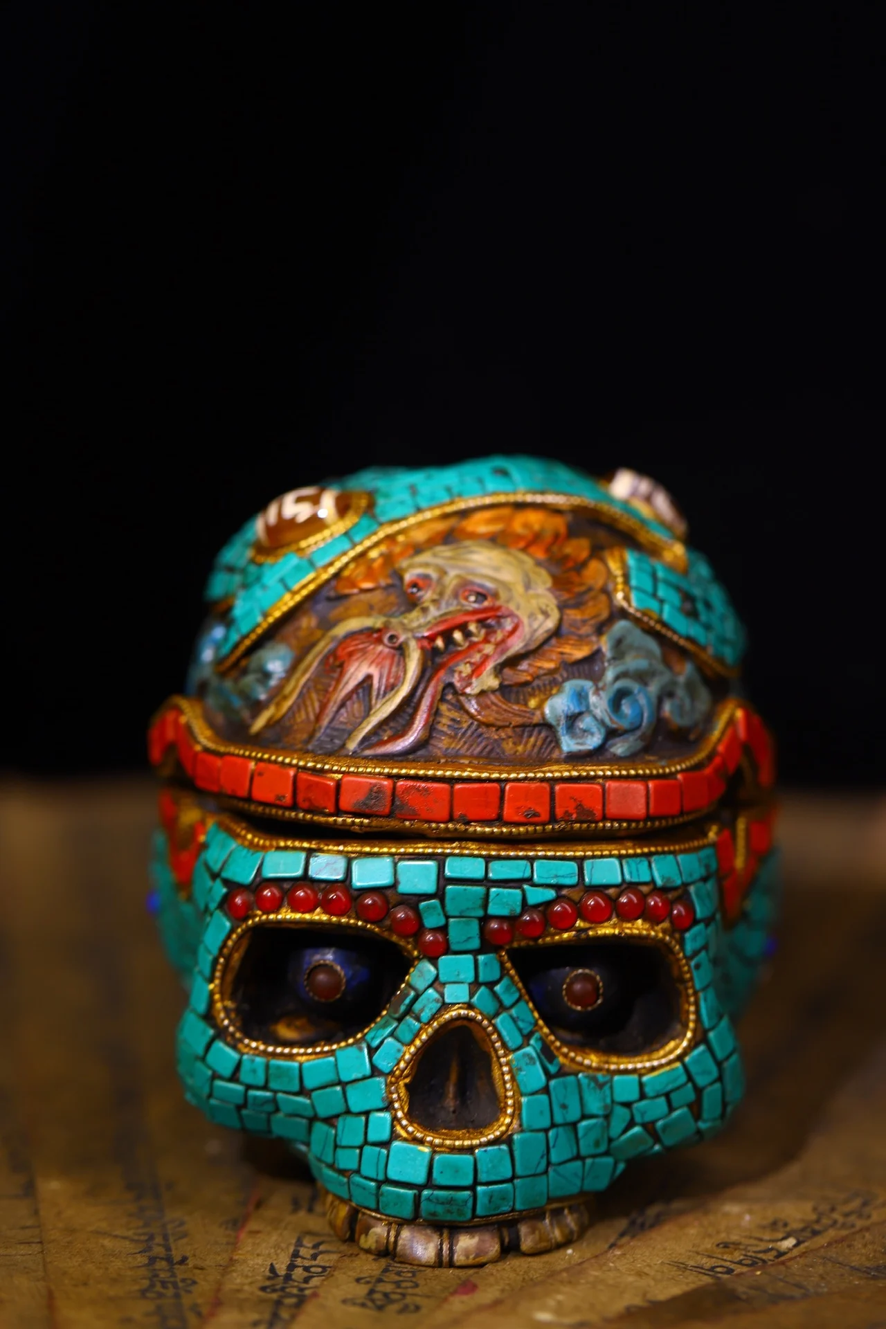 5 &quotКоллекция тибетского храма старая кость яка мозаика драгоценный камень gZi