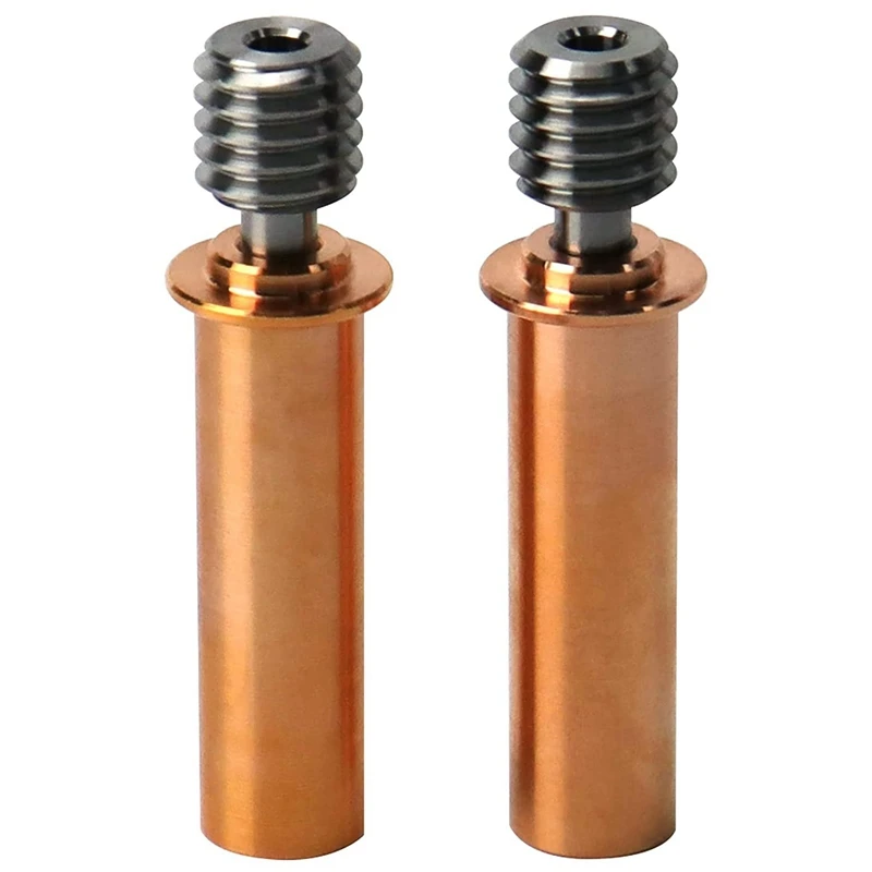 

CR-6 SE Bi-Metal Heatbreak,2 Pack Upgrade Heat Break Titanium Alloy +Plated Copper Bi Metal Throats For Creality CR-6 SE