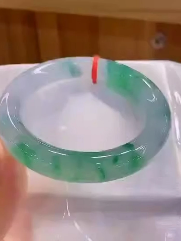 Zhou Z Dafu Myanmar Mine Timber Натуральный лед Плавающий зеленый цветок Изумрудный