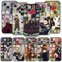 naruto anime uchiha logo luxury phone case for iphone 13 mini 12 11 pro max xr x se xs 7 8 plus soft silicone black cover funda
