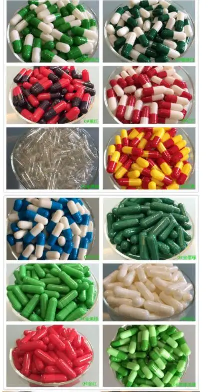 1000Pcs/pack Size 0# Empty Pill Capsule Empty Hard Gelatin Capsule Clear Kosher Gel Medicine Pill Vitamins Capsules