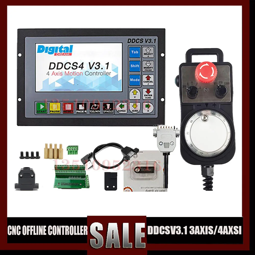 

Автономный контроллер движения DDCSV3.1, автономный контроллер поддерживает 3-осевой/4-осевой интерфейс USB CNC контроллера