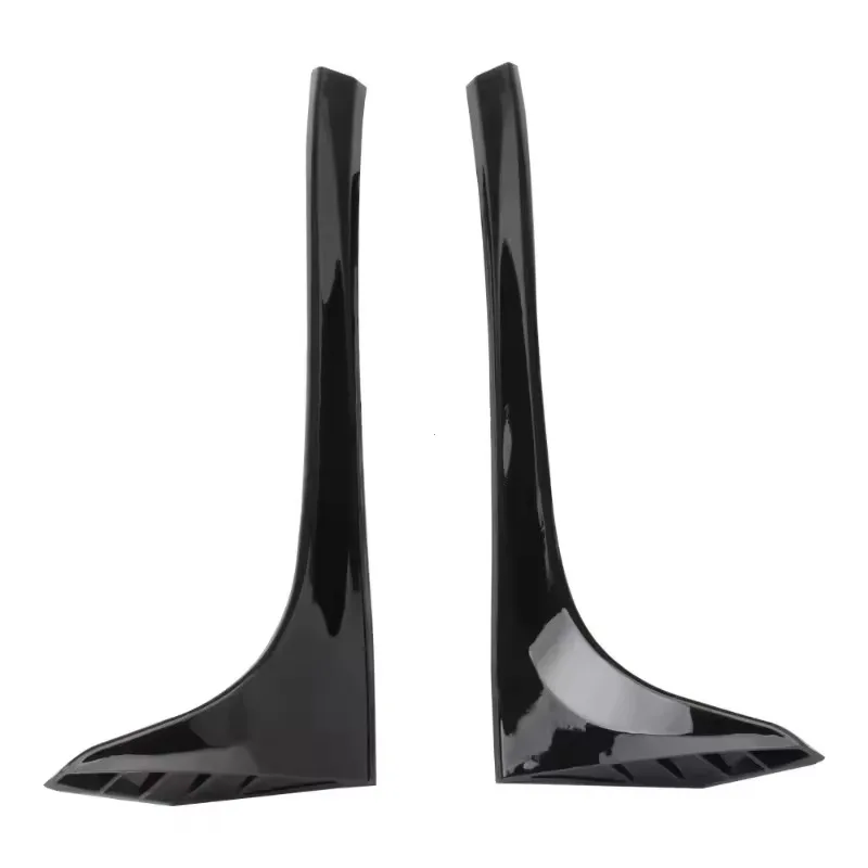 

2 шт. для VW Golf 7 7,5 MK7 MK7.5 2014-2018 глянцевый черный ABS спойлер на заднее окно, боковой багажник, Canard Canards, сплиттер, аксессуары