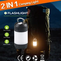xpg24 smd2835 camping light outdoor bulb usb rechargeable led emergency flashlight built in battery lantern portable tent lamp