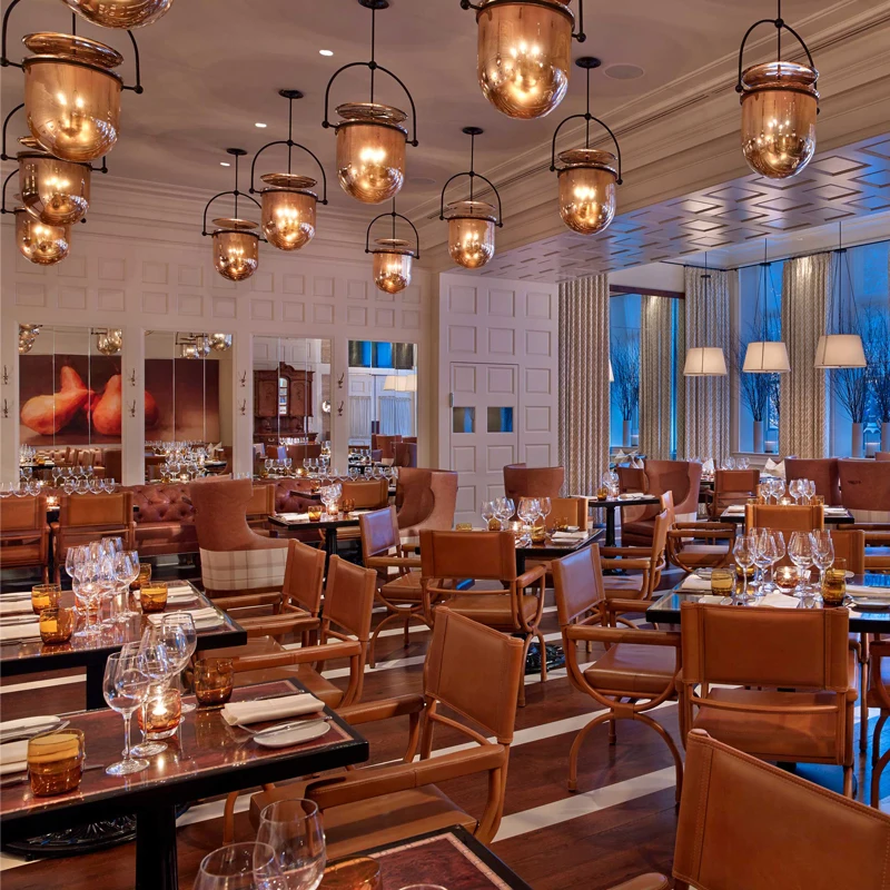 Креативная простая стеклянная лампа для столовой постмодерн художественная