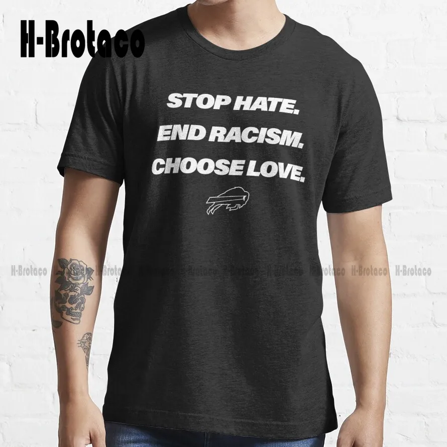 

Футболка унисекс с надписью «Love Choose Love Stop Hate End»