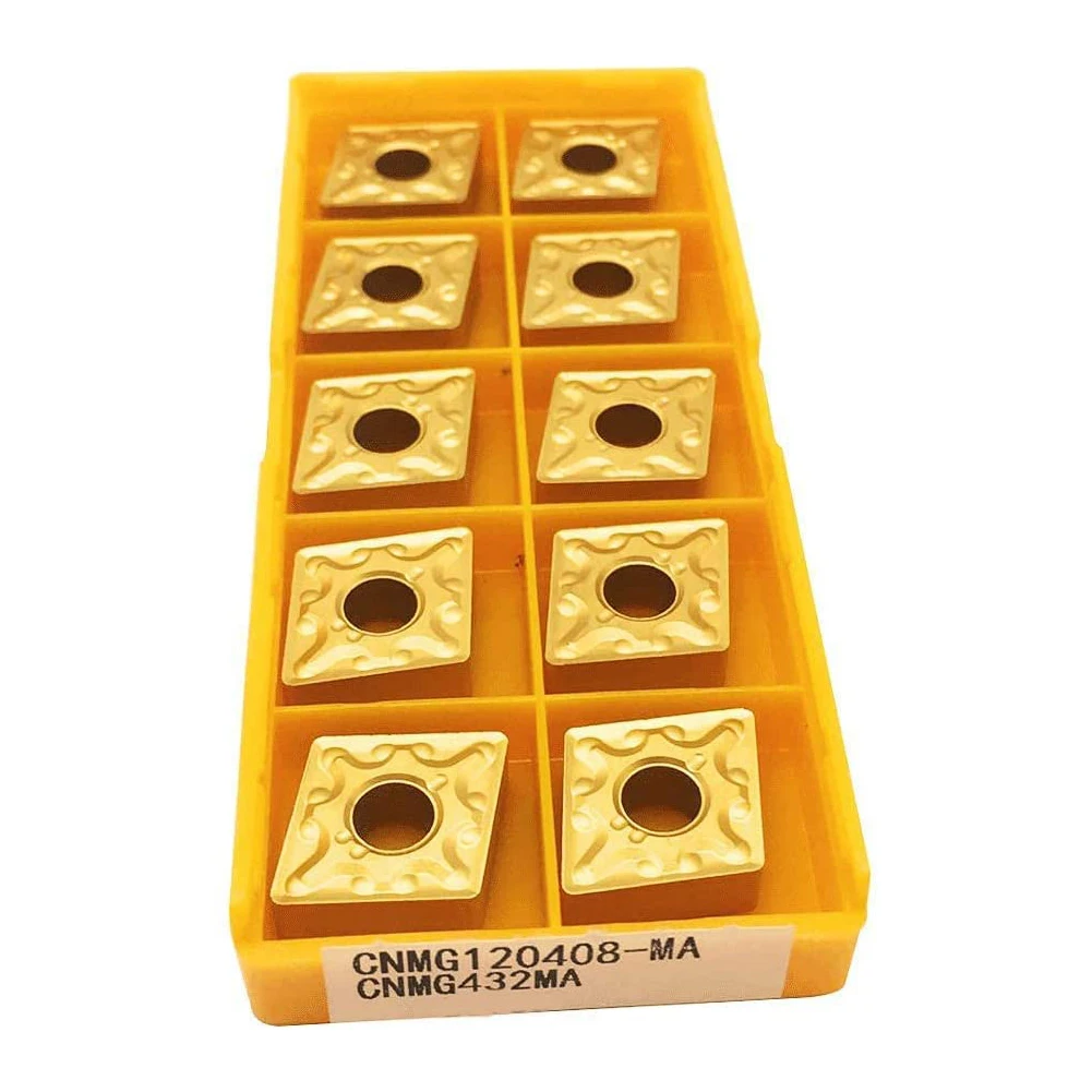 

CNMG120404MA CNC Carbide Inserts 10pcs Precision Grinding MITSUBISHI CNMG431MA US735 Finishing Tools