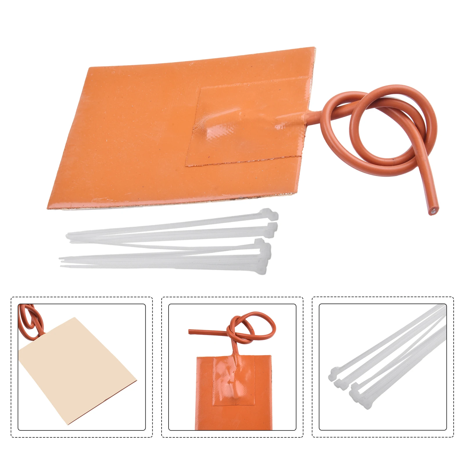 Коврик Силиконовый нагреватель для двигательного блока Бак Масляный поддон 9x13