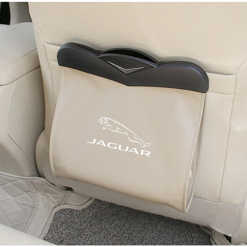 

Car Trash Can Organizer Garbage Holder Bag Storage Case For Jaguar F-Pace E pace E Type X S F type XJ XE XF XK F-Typer X-Type