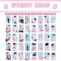 8pcsset kpop stray kids lovestay skz chocolate factory concept photo smallcard lomocard new korea group thank you card k pop sk