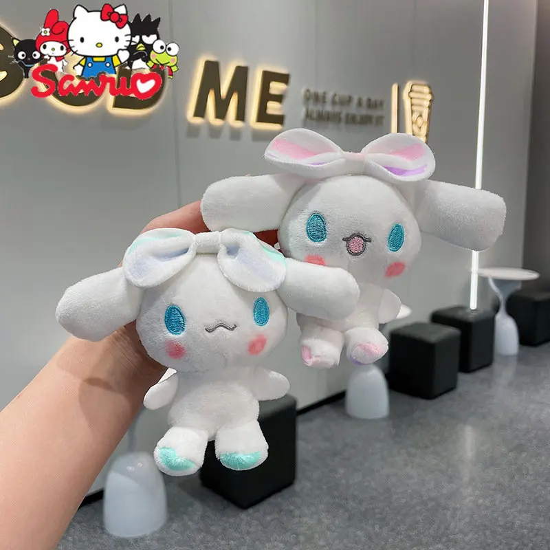 Купи Sanrio Cinnamovol Pendant Doll Couple Hanging Creative Keychain Toy Cute Soft Stuffed Kawaii Schoolbag Decoration Pendant Gift за 63 рублей в магазине AliExpress