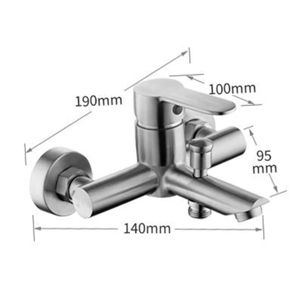 

Thermostatic Shower Faucet Mixing Valve Wall Mounted Faucets Shower Bathroom Combination Water Mixer Bathtub Faucet