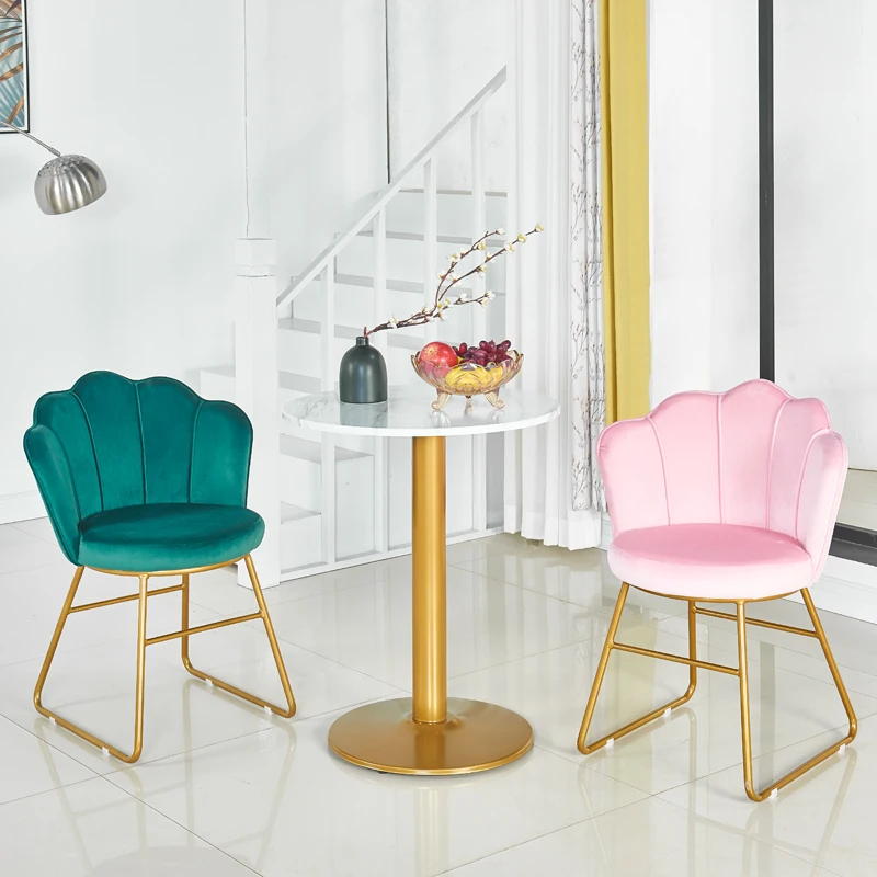 

Стулья для макияжа, роскошные современные минималистичные стулья для ресторана и ожидания, уникальный стул под раковину, золотые металлические ножки, кухонная мебель Stuhl