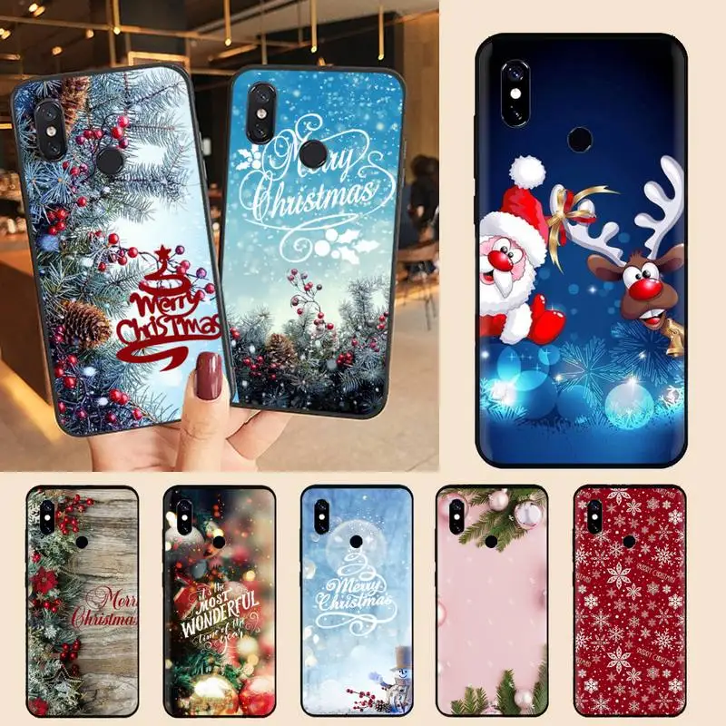 

Merry Christmas new year gifts Phone Case For Xiaomi Redmi note 7 8 9 11 i t s 10 A poco f3 x3 E pro lite funda shell