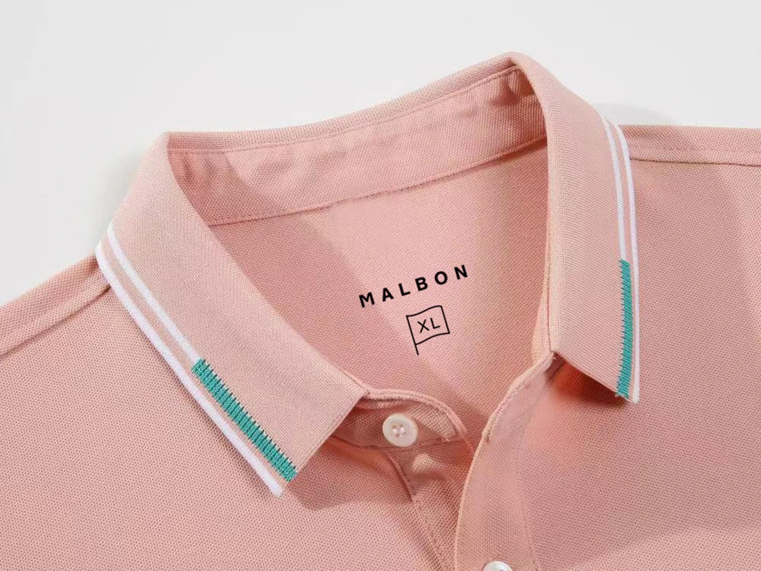 2023 New Summer Embroidered Malbon Golf Polo Shirt Short Sleeve Cotton Skin friendly Advanced Business lapel Polo shirt
