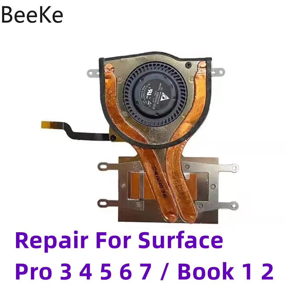 

Оригинальный Ремонт для Microsoft Surface Pro 3 4 5 6 7 Plus / Book 1 2 1793, охлаждающий вентилятор ЦП, радиатор