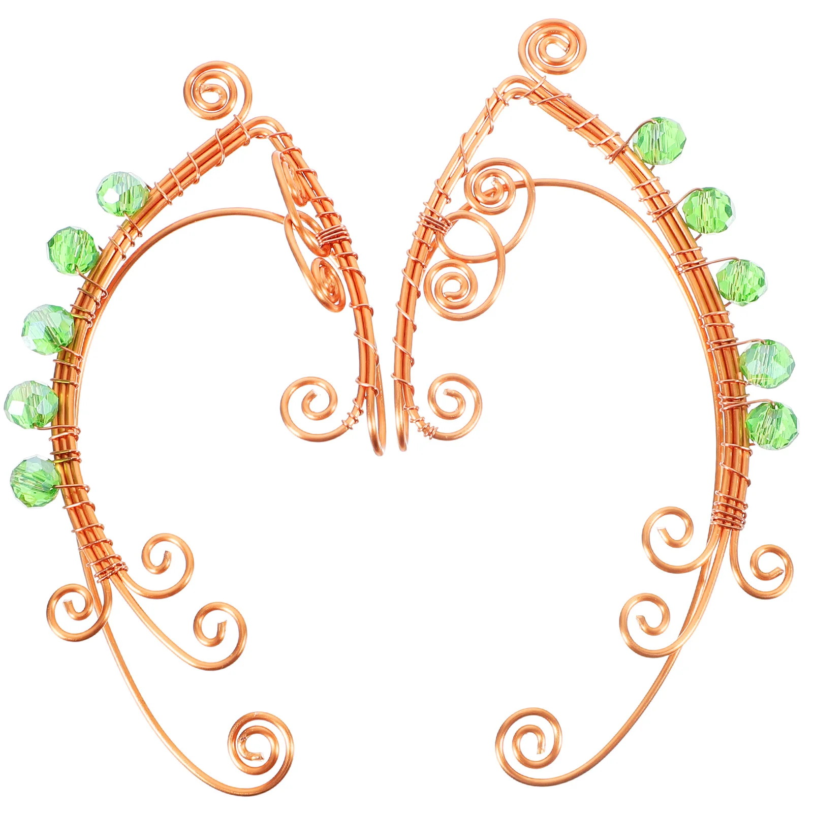 

Ladies Earrings Teen Girls Earmuffs Clip-on Cuffs Women Non Fairy Copper