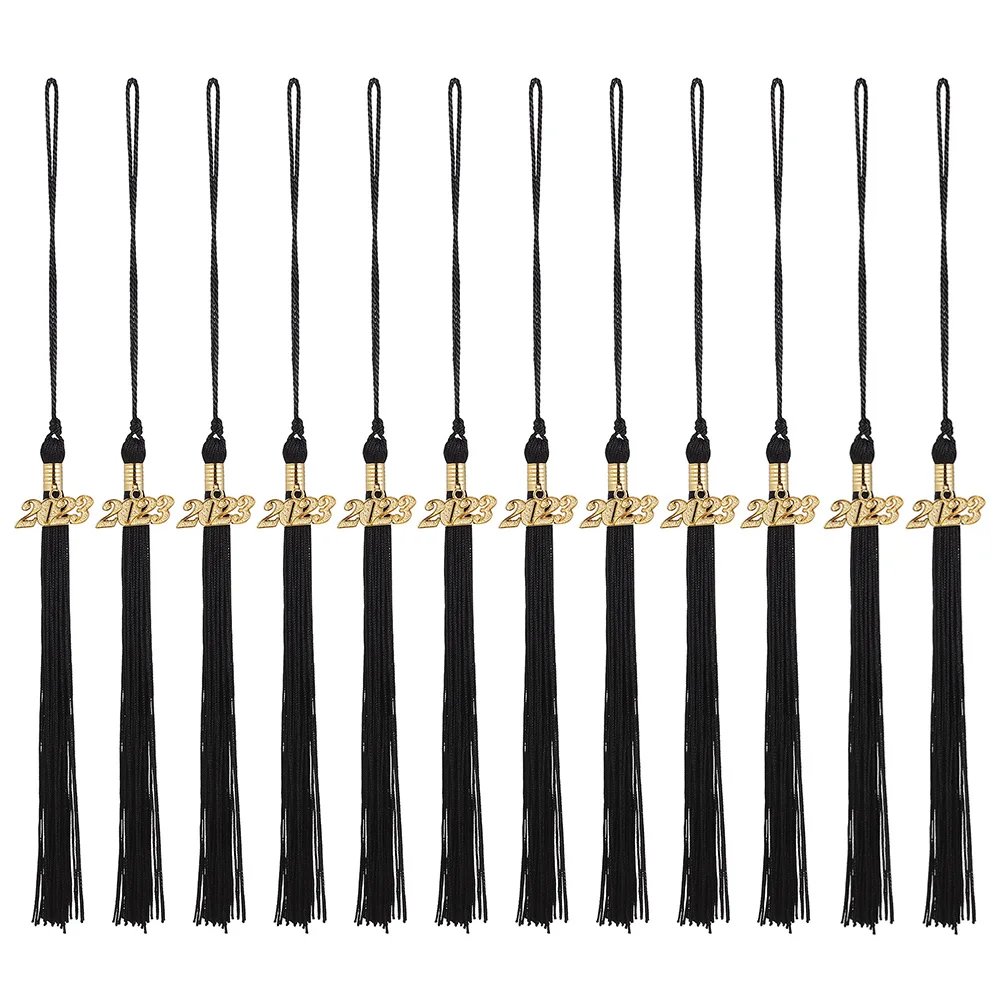 

12Pcs Graduation Cap Tassel 2023 Graduation Tassel Hat Tassel Charms Graduation Party Supplies