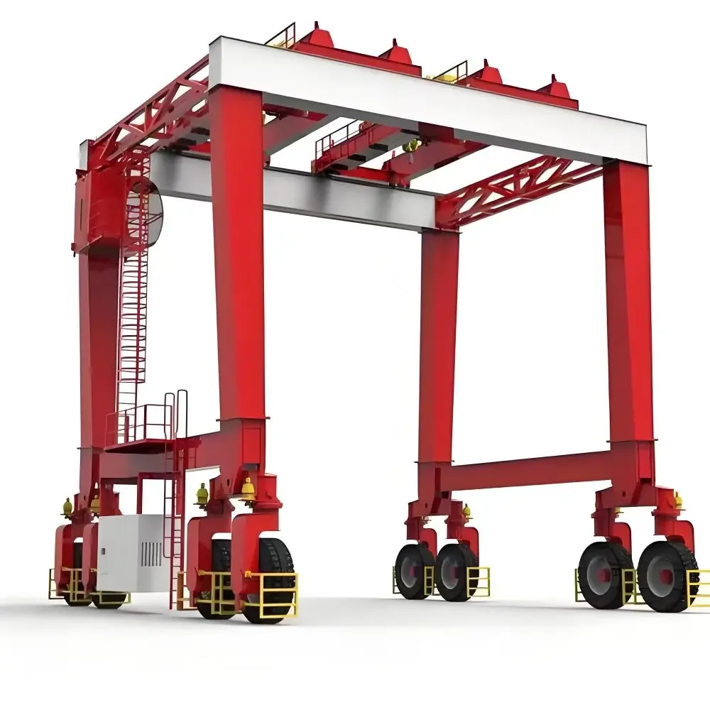 Портовая резиновая шина 45-тонный контейнерный Gantry Crane 50t RTG для продажи