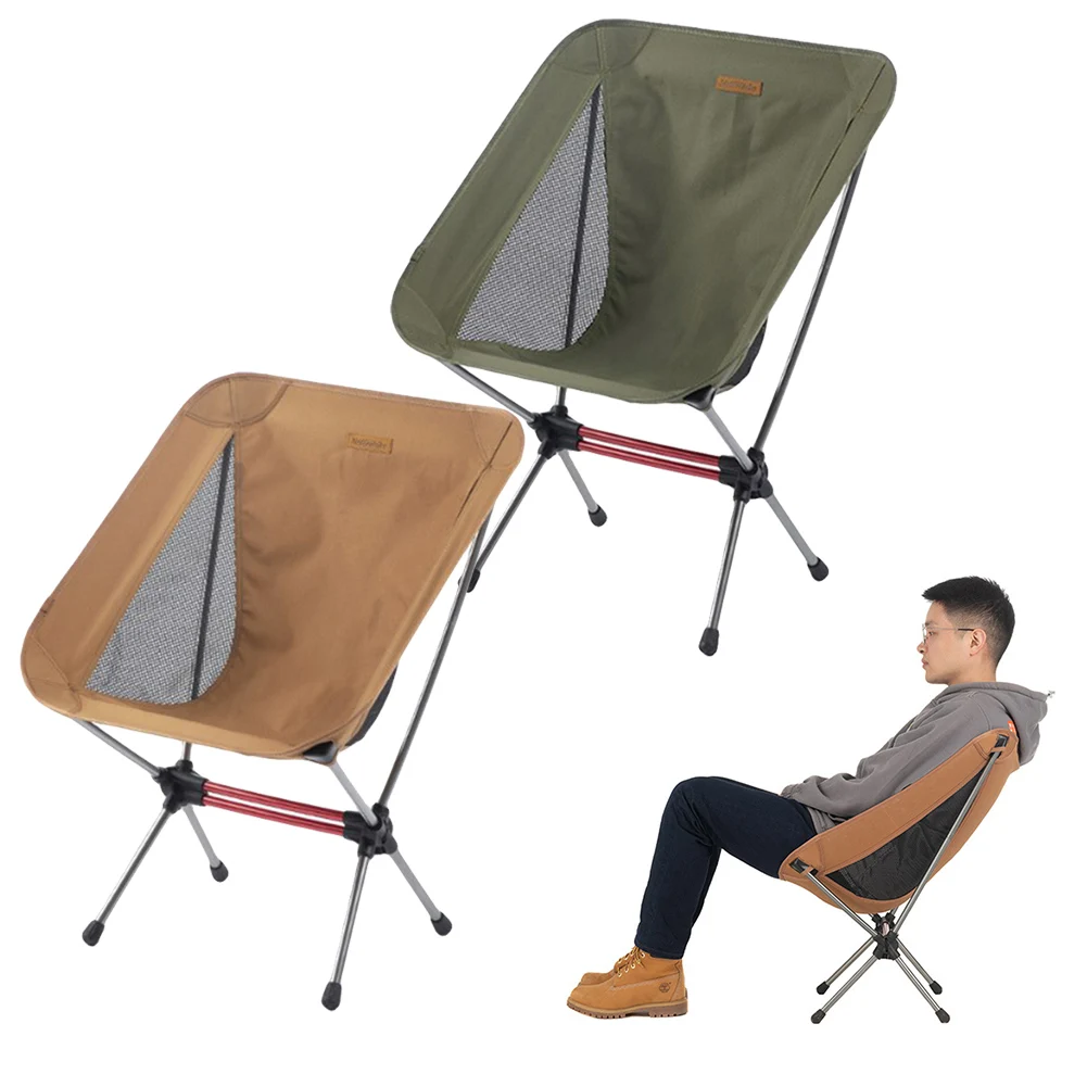 Naturehike Outdoor Folding Chair With Bag Portable Leisure Moon Chair Camping Fishing Chairs For BBQ Picnic Beach Home Garden