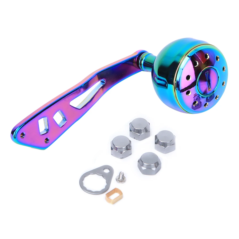 

Aluminium Alloy Colorful Fishing Baitcasting Wheel Handle Modification Rocker Arm Power Knob Reel Set Handle Reel