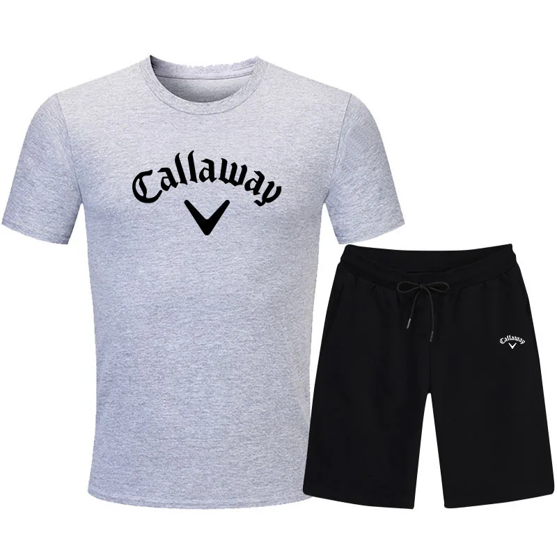 New Summer Hot Selling Men's Golf Set Sports Shorts Set Breathable Pants Fitness Competition Training Basketball Set T-shirt