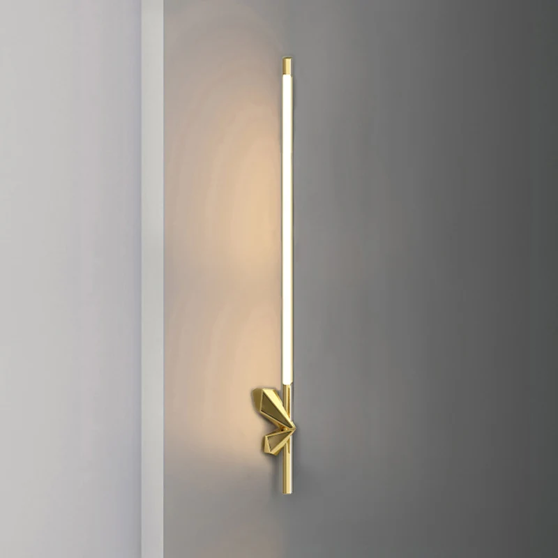 

Nordic Copper Bedroom Bedside Wall Lamp Modern Simple Living Room Balcony Background Wall Corridor Wall Lamp