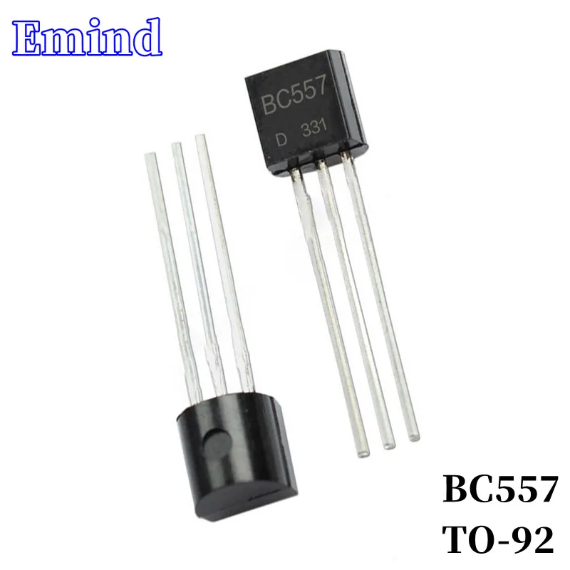 100 шт BC557 DIP транзистор TO-92