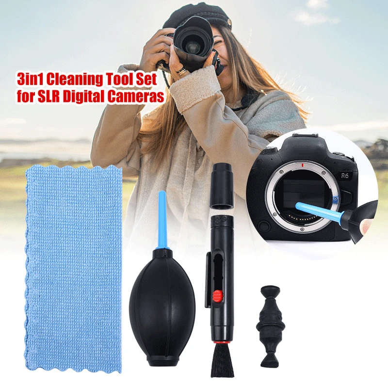 

Camera Cleaning Kit Dust Cleaning Brush Camera Dust Removal SLR Lens Digital Camera Sensor Cleaning Kit for Canon Nikon Sony