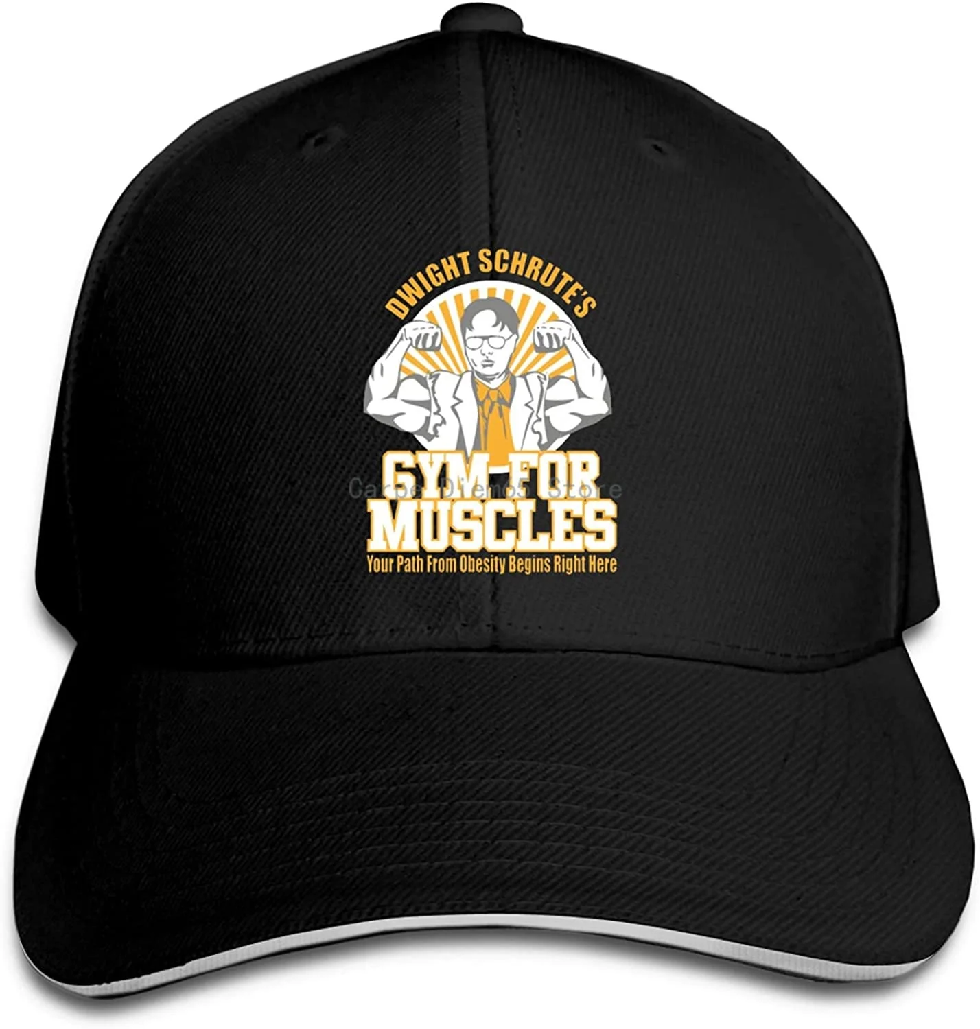 

Dwight Schrute'S Gym Peaked Baseball Cap Hat Baseball Sun Hat Sandwich Cap