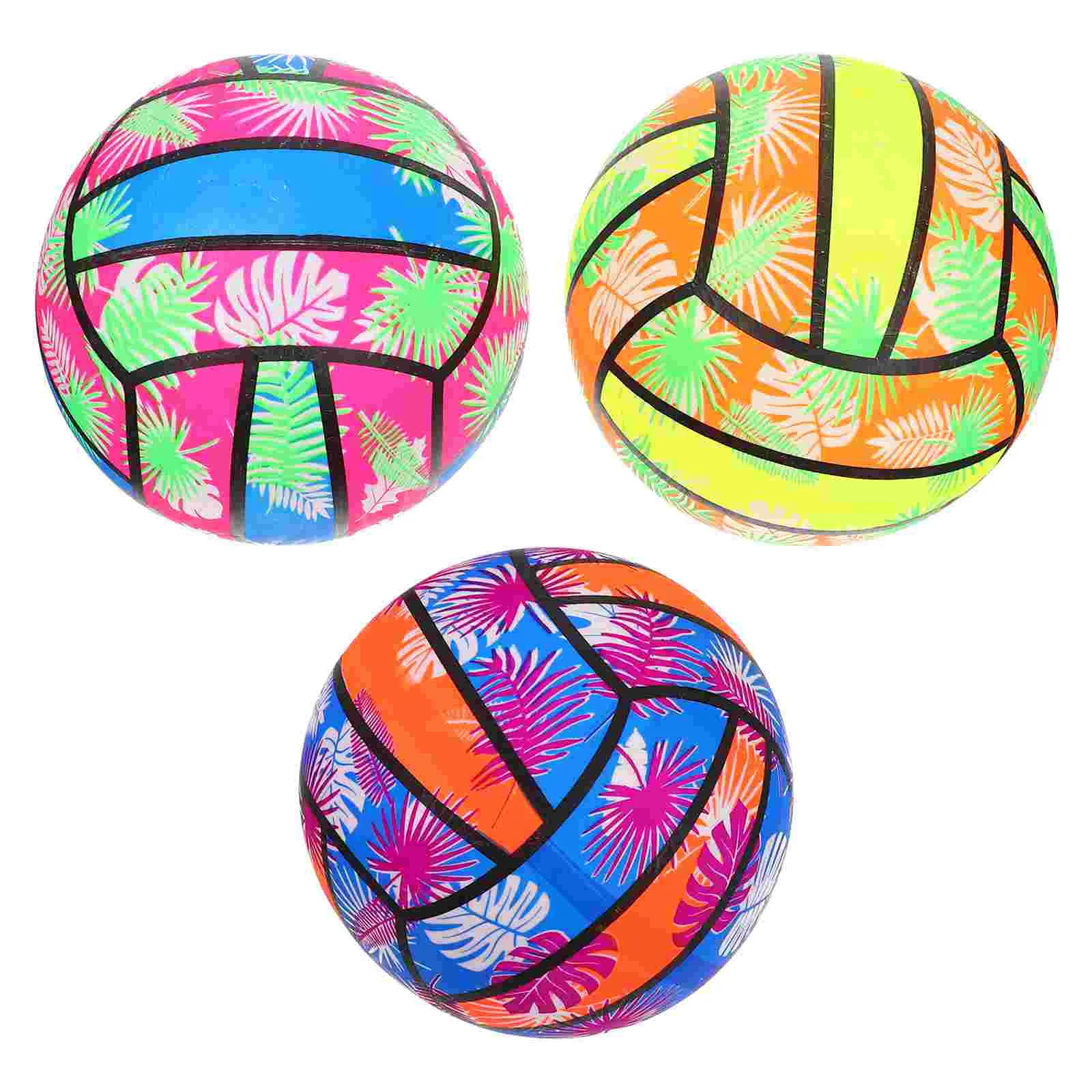 

3 Pcs Kids Inflatable Pool The Ball Volleyball Toy Soft Balls Pvc Water Playing Beach Party