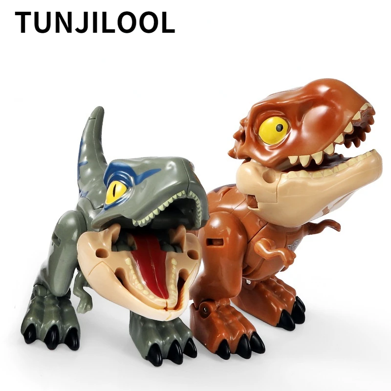 

Mini Deformation Toy Children Educational Movable Joint Robot Transformation Dinosaur Model Toys for Birthday Dino Gift 4Pcs/Set