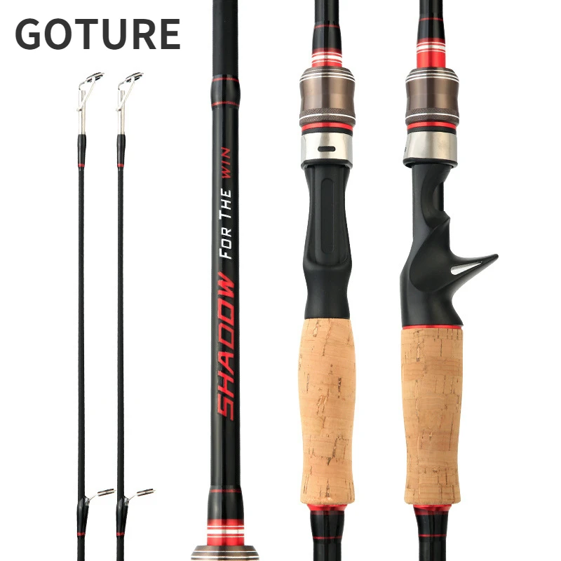 

Goture Carbon Solid Horse Mouth Rod UL Ultra Soft Micro Luya Pole Spinning Rod Casting Fishing Rod 1.8M/2.1M/2.4M pesca