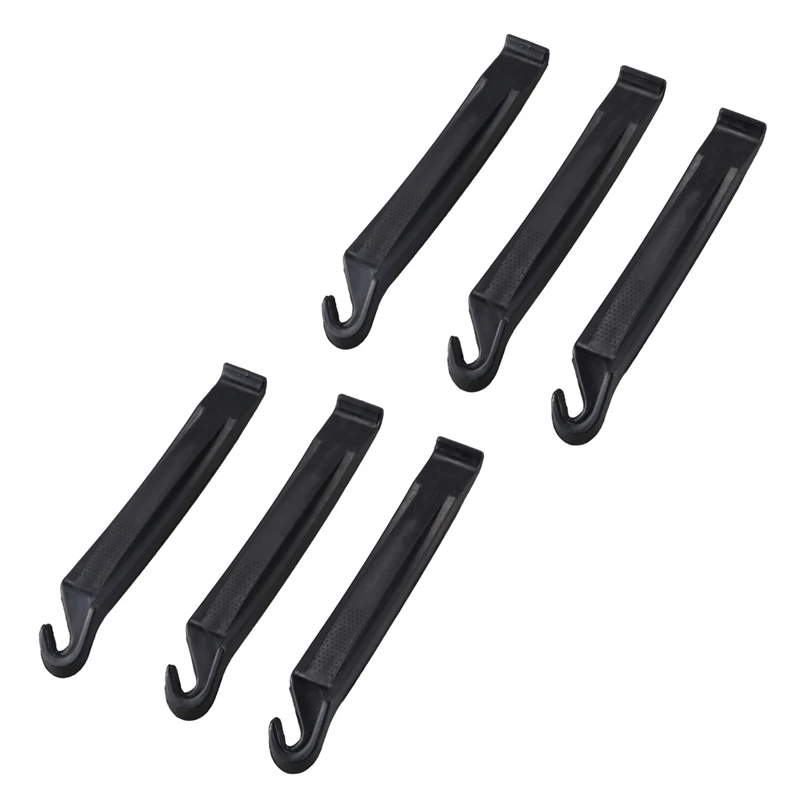 

6X Bike Bicycle Detachable Wheel Tire Levers Repair Tool High Quality Plastic Black Hardened