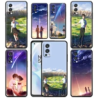 your name japanese anime for oneplus nord 2 ce 5g 9 9pro 8t 7 7ro 6 6t 5t pro plus silicone soft tpu black phone case cover capa