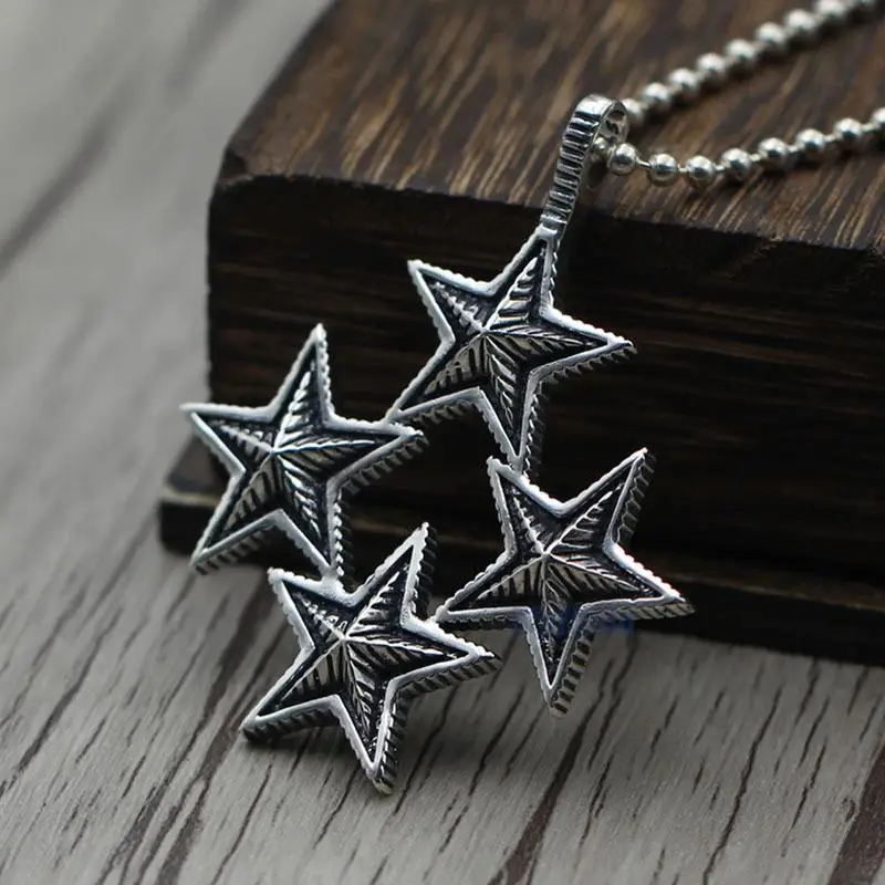 

Cody Sanderson Nahawi Four Star Pendant European American Hot Selling Sterling Silver 925 Pentacle Pendant