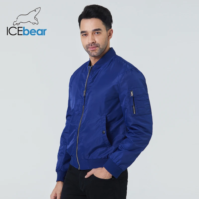 ICEbear 2021 New spring men's short jacket fashion flight jackets fashion men's clothing high-quality brand coat MWC20706D