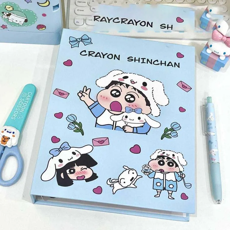 

Crayon Shin chan мультяшная карточка брошюра четыре дворца сетка для хранения фотографий запись жизни милый и высокий внешний вид подарок для друга ребенка