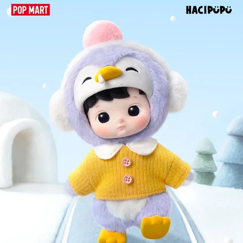 Фото POP MART HACIPUPU Penguin 1/8 BJD Series Blind Box Toys Kawaii Anime Action Figure Desktop Decoration Surprise Mystery Box №3