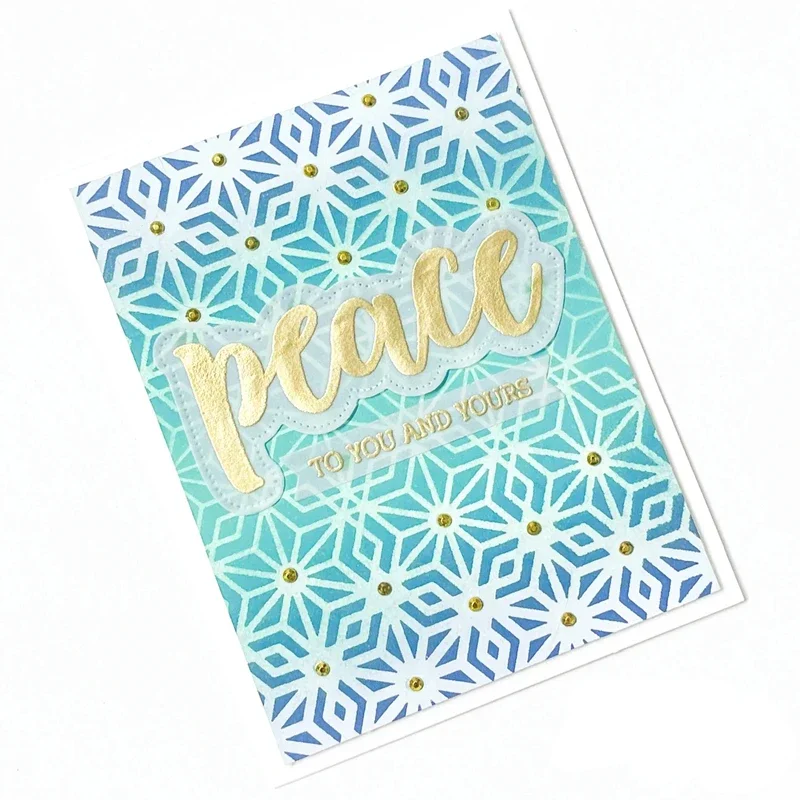 HonB Рождество Buzzword Peace прозрачные штампы для новых 2021 рамка изготовления бумаги