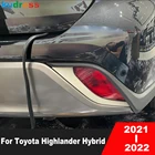 Для Toyota Highlander Hybrid 2021 2022 ABS Chrome лампа заднего противотуманного фонаря Cover Trim Tail Foglights Foglamp Trims автомобильные аксессуары