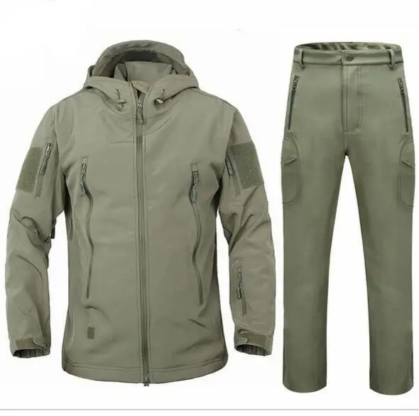 

Winter Jacket Men Casual Army Camouflage Coat Military Men Tactical Jacket and Coats Set Waterproof Windproof Clothes
