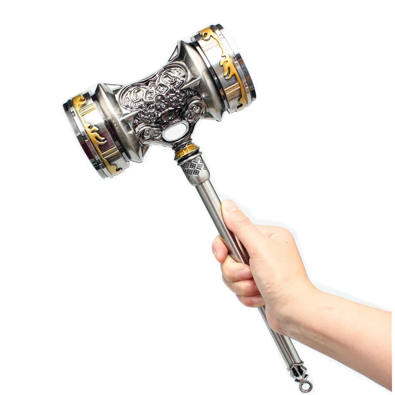 

Douro Continent Garage Kit Alloy Weapon Tangsan Haotian Hammer Large Size 35cm Metal Toy Haotian Hammer Thor Hammer