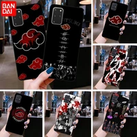 naruto akatsuki logo phone case for samsung galaxy s21 plus ultra s20 fe m11 s8 s9 plus s10 5g lite 2020