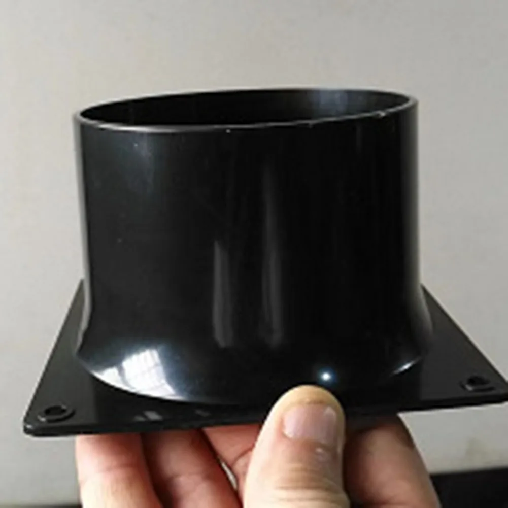 

Kitchen Acessries Flange Connector Flange Connector Pipe Connecting ABS Air Ducting Connection Black Duct Fan Hose Connector