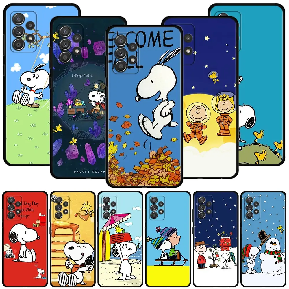 

Phone Case For Samsung Galaxy A71 A12 A52 A51 A32 A21s Cover A02s A72 A22 A41 A52s A13 A03s Silicon Funda Snoopy Comic