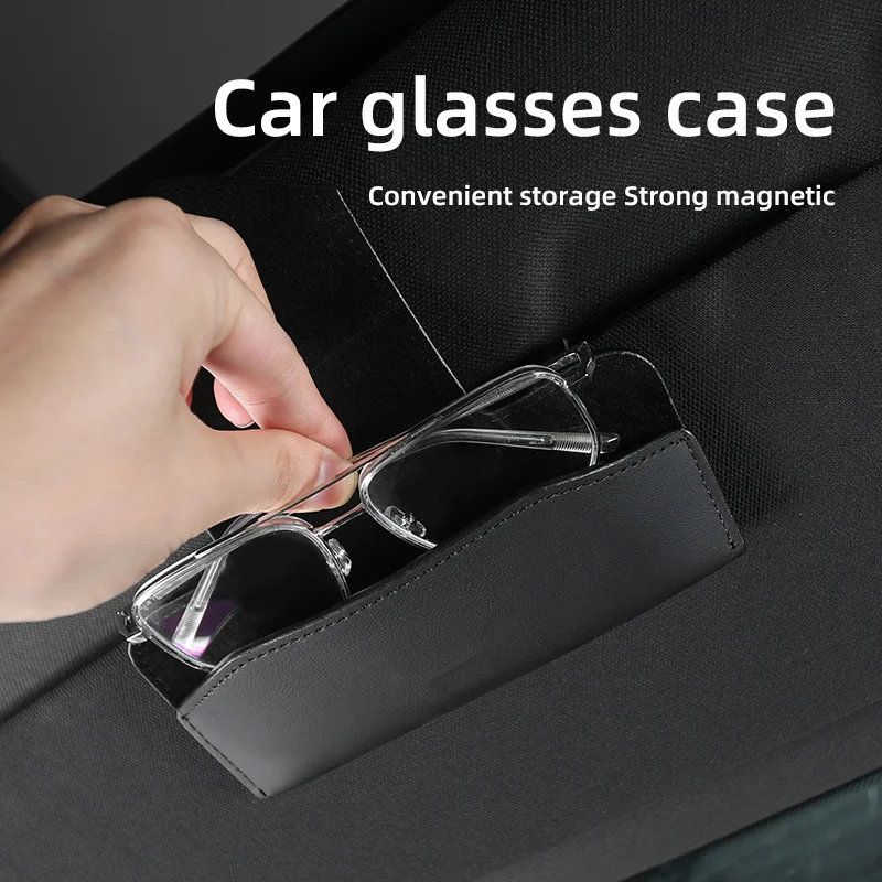 

Car Sun Visor Glasses Case Organizer Card Storage Box For Buick Anthem Enclave Regal Lacrosse Envision Avenir Riviera Cascada