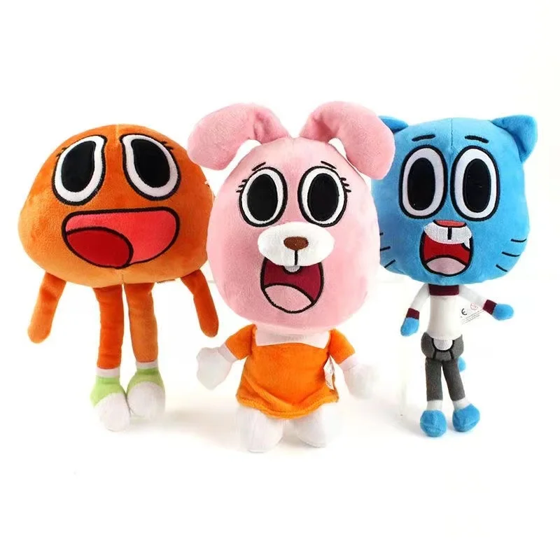 

Gumball Plush Toys Amazing World Gumballs Darwin Anais Bunny Plushies Soft Stuffed Doll Anti-Stress Peluche Kids Christmas Gifts